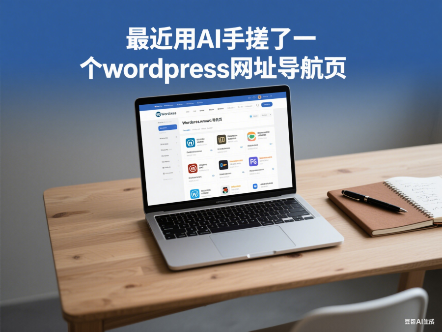 最近用AI手搓了一个wordpress网址导航页