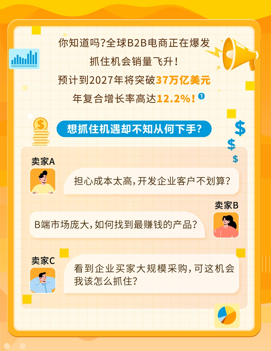 运营指导｜B2B平台工具 爆单+【74%】复购率超【3倍】
