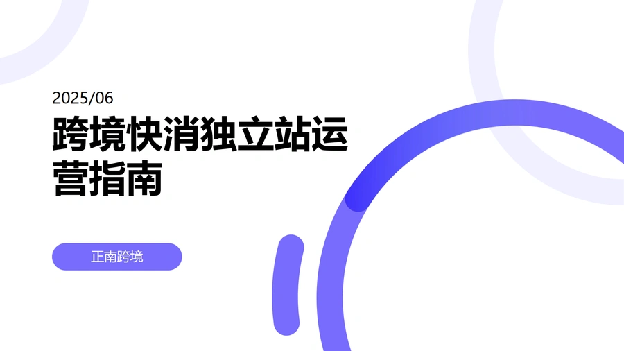 跨境快消独立站运营指南-36页