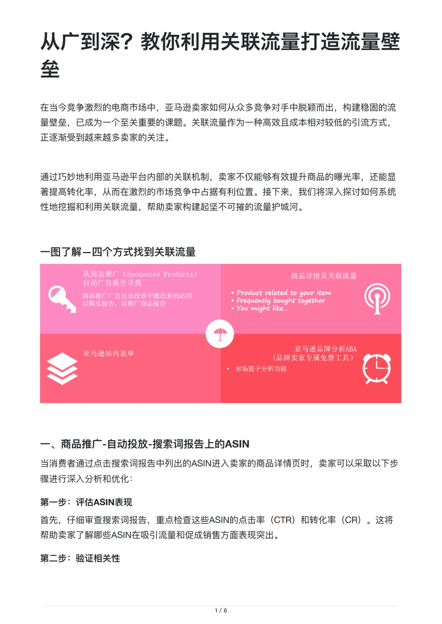 利用关联流量打造亚马逊流量壁垒-6页