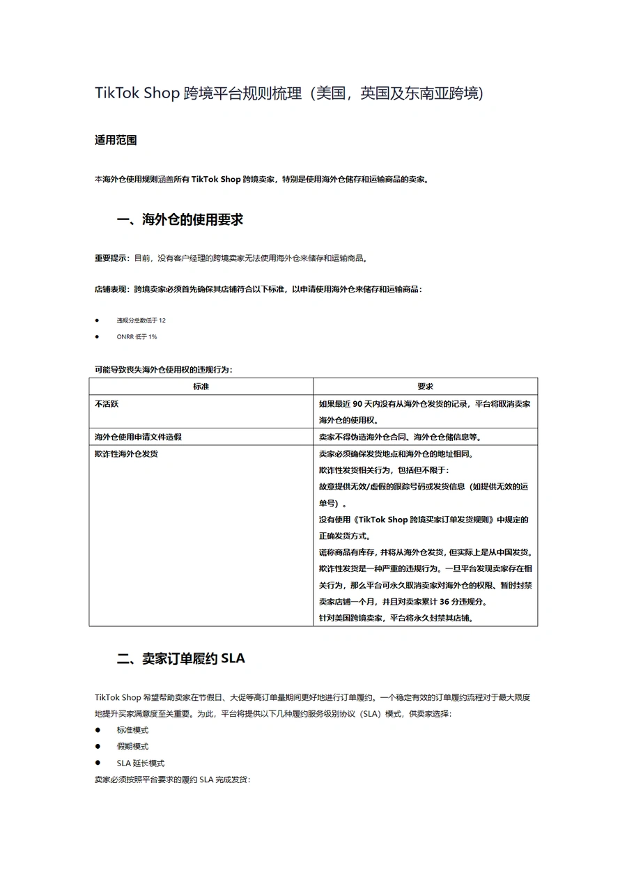 TikTok Shop跨境平台规则全解析（2025最新版）-4页