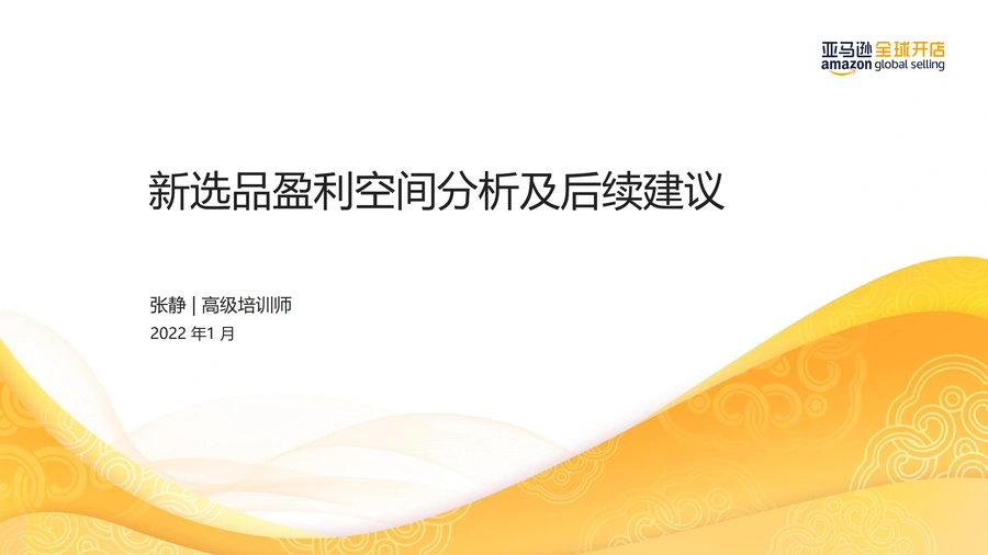2022年亚马逊新选品盈利空间分析及后续建议-65页