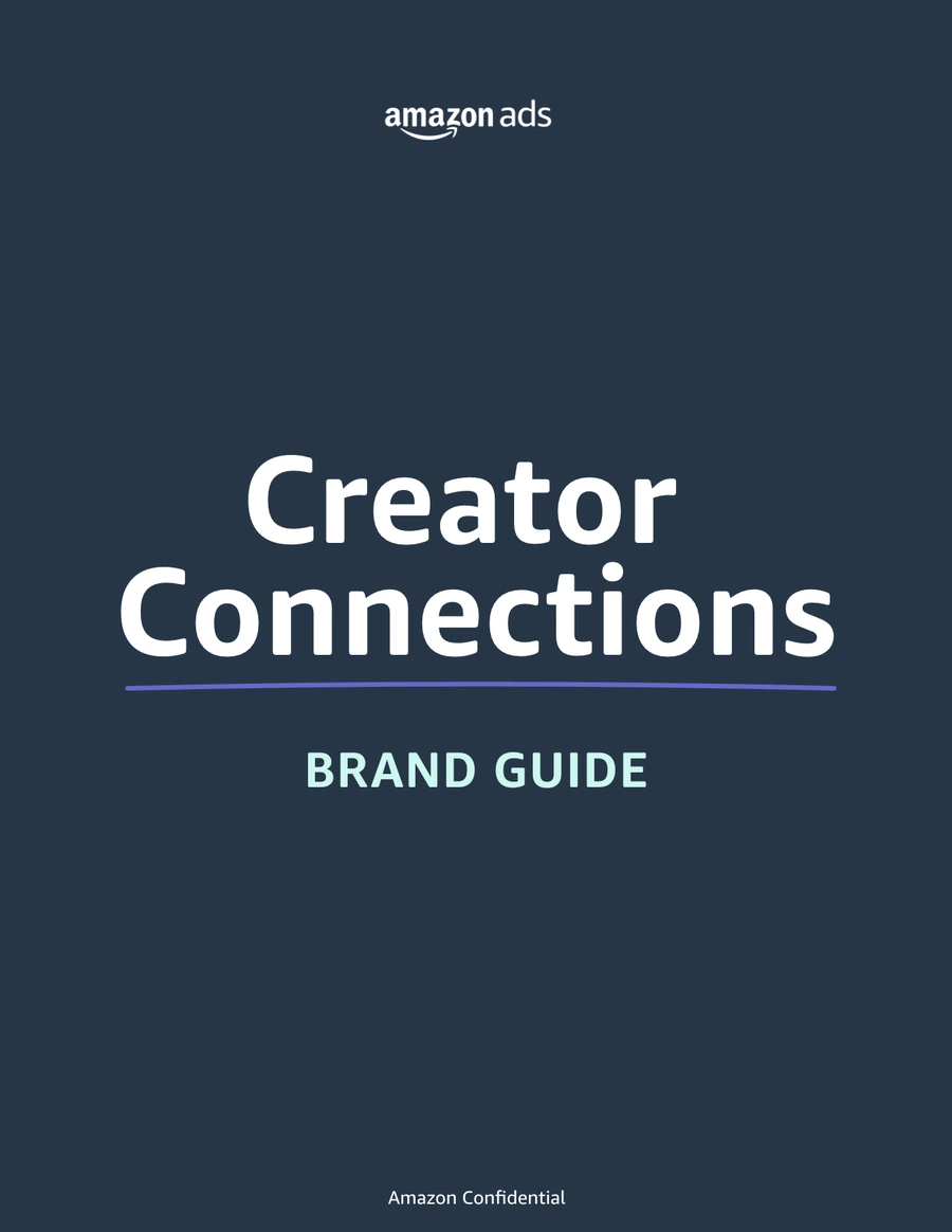 亚马逊Creator Connections品牌指南-14页