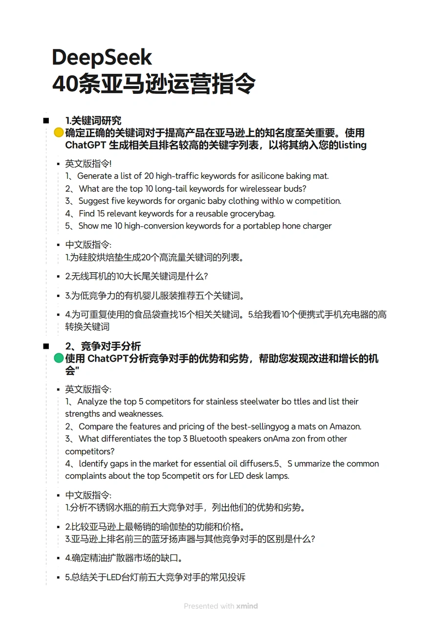 DeepSeek40条亚马逊运营指令-4页
