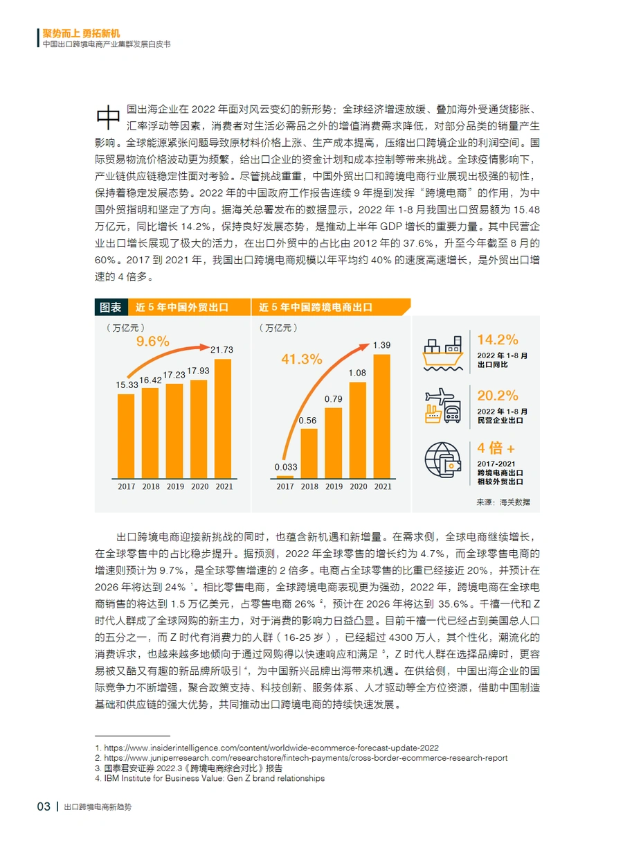 亚马逊2022中国跨境电商产业集群白皮书-文章简介图