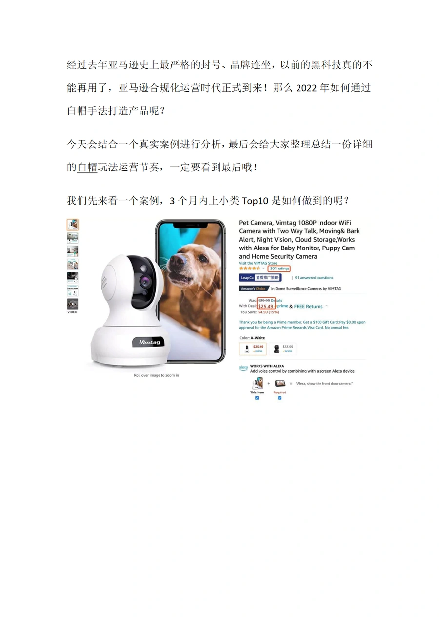 亚马逊2022年白帽运营实战指南-21页