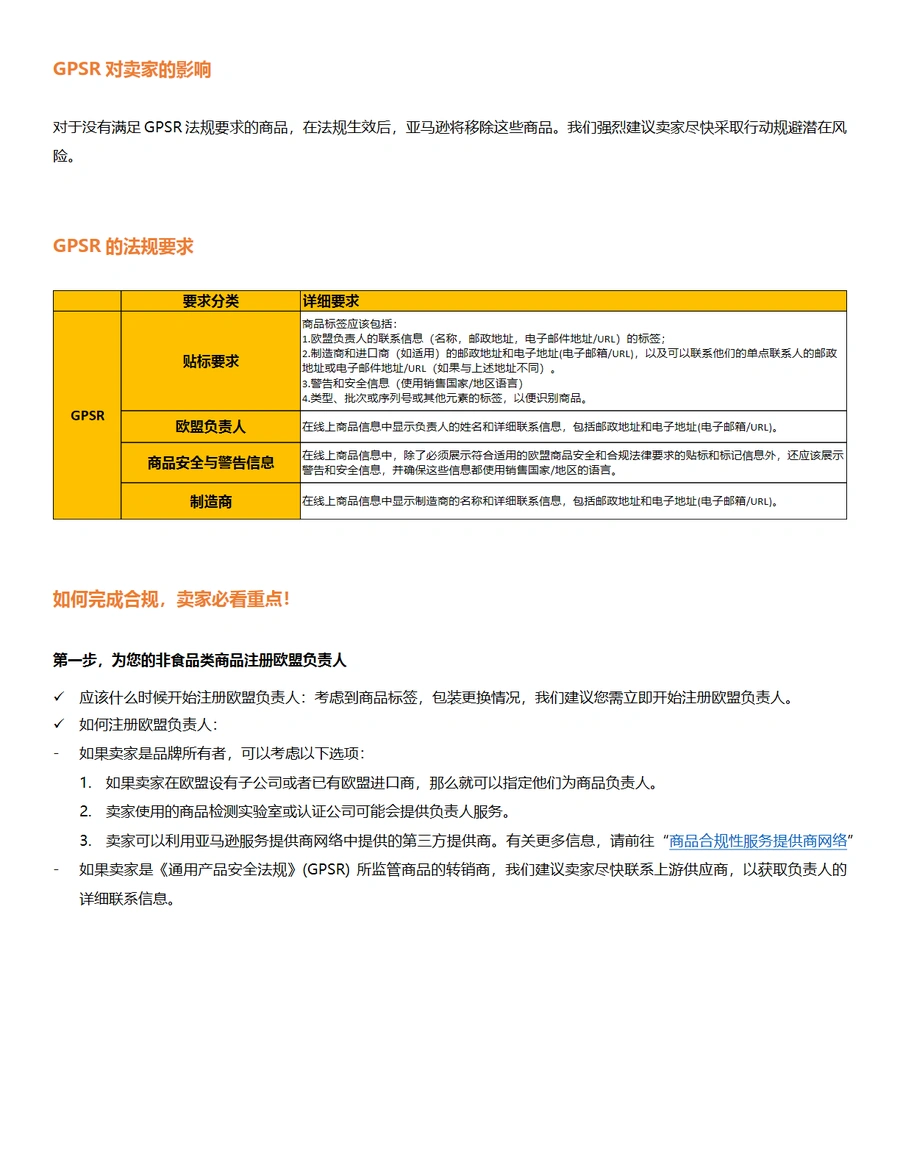 亚马逊GPSR合规手册-文章简介图