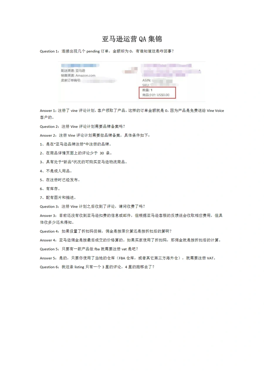 亚马逊运营QA集锦2025版-22页