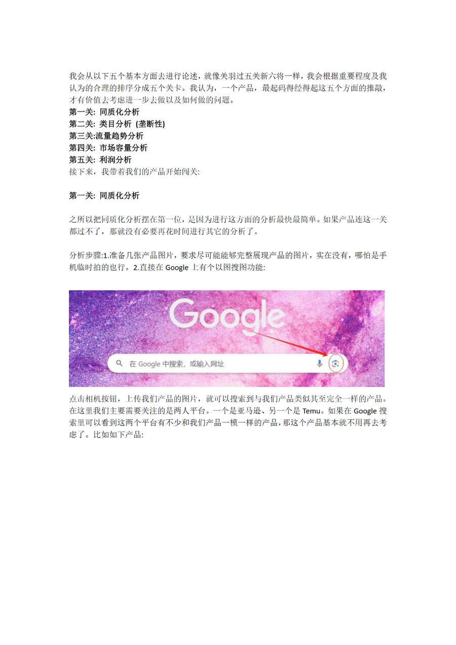 跨境电商产品开发五步分析法-8页