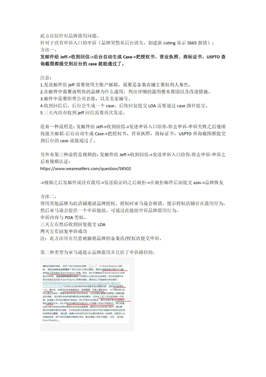 亚马逊品牌滥用问题解决方案指南-3页