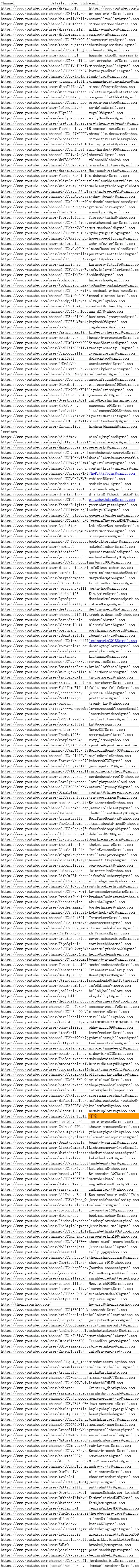 1900个Youtube红人博主联系方式大全-文章简介图