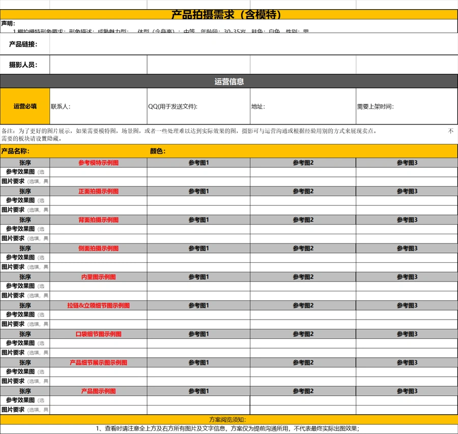 Amazon产品图片开发与美工沟通模板-文章场景图