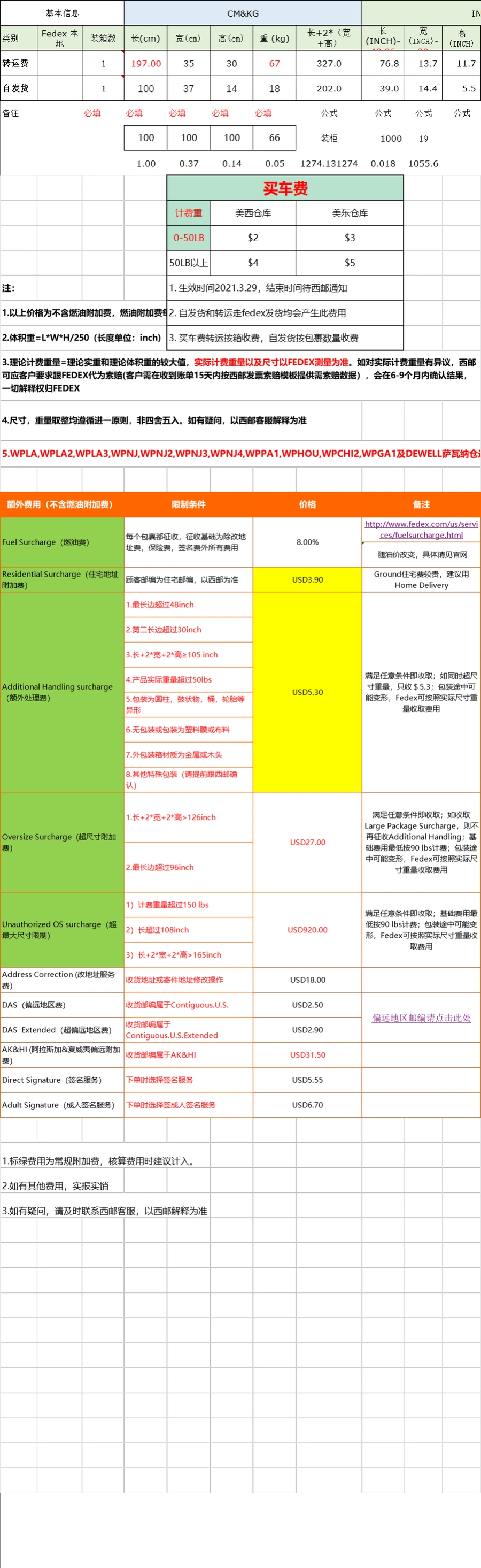 Amazon欧美市场FBA-FBM运费测算表-文章简介图