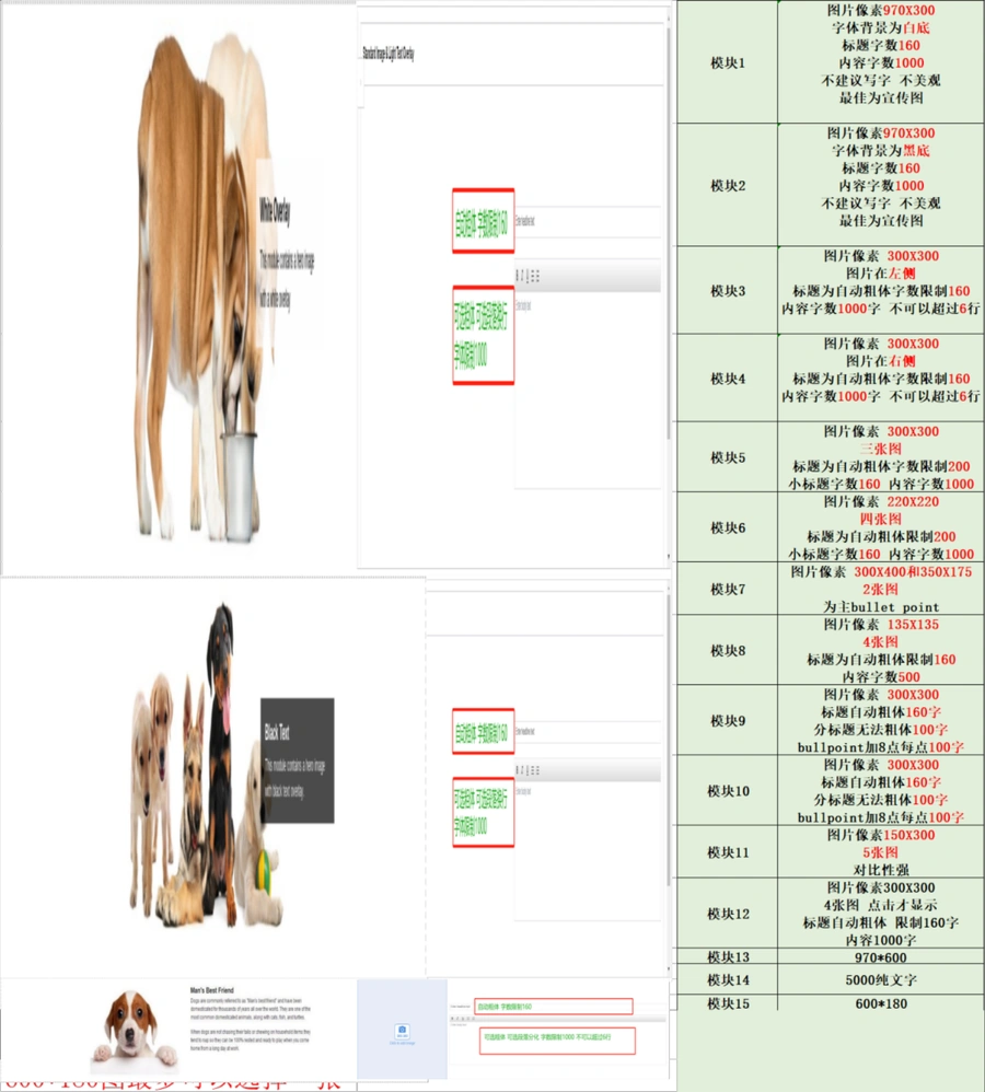 亚马逊A+页面模板设计规范与操作指南-18行-1个子表