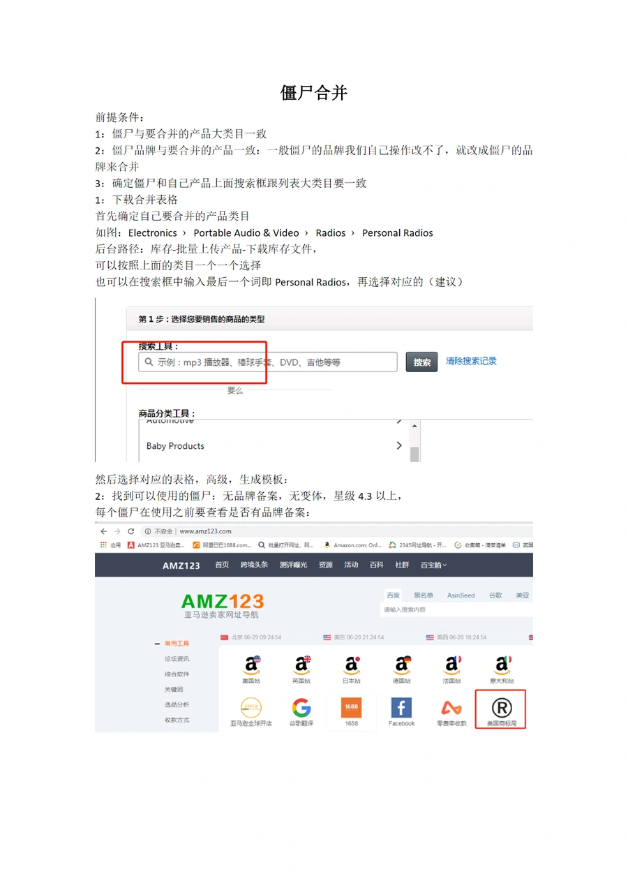 亚马逊僵尸Listing合并实战教程-4页