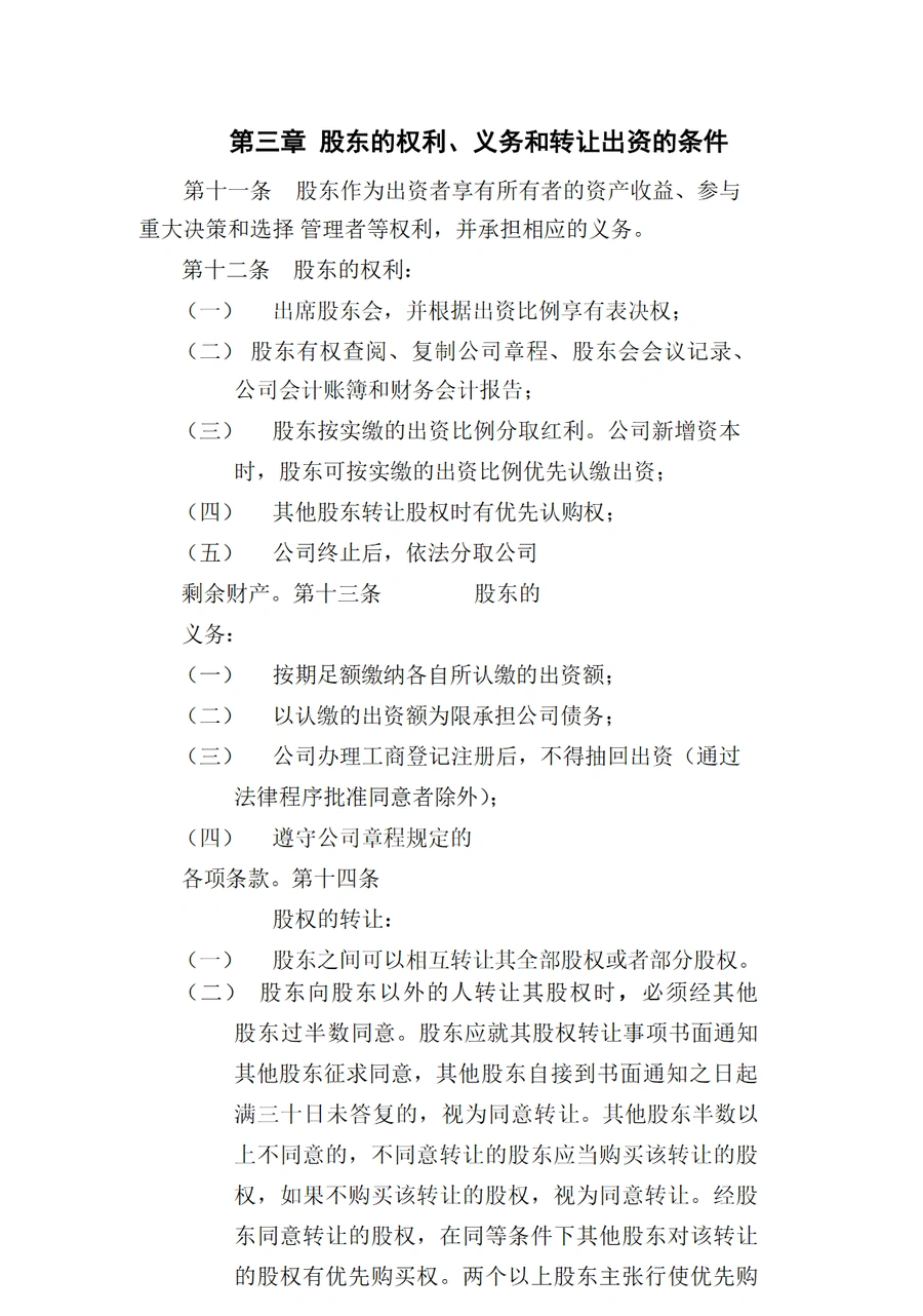 跨境电商公司章程模板及股东分红协议-文章场景图