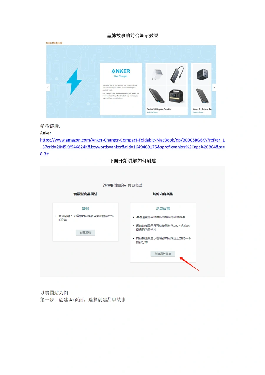亚马逊品牌故事创建指南-6页