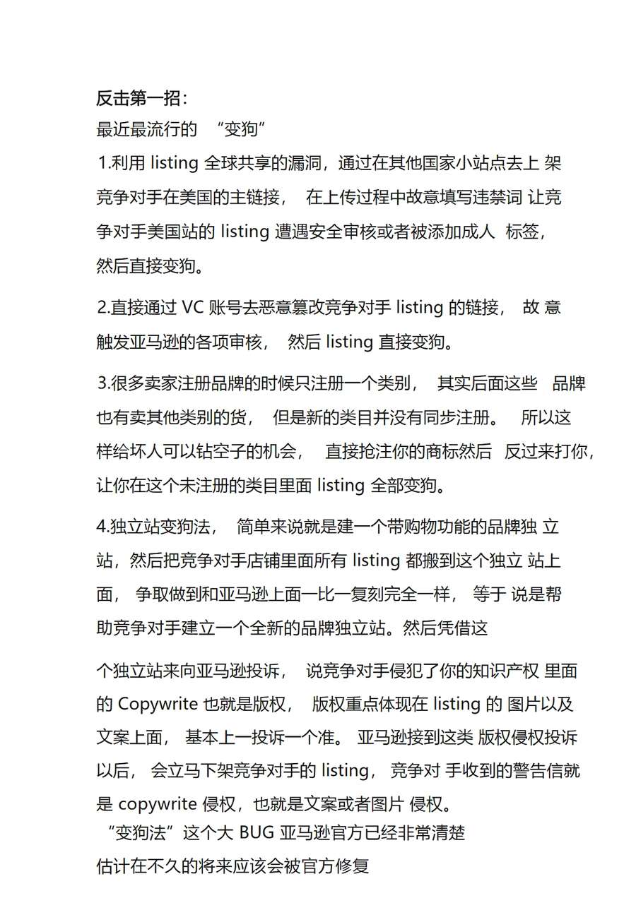 跨境电商卖家反击恶意竞争实战指南-3页