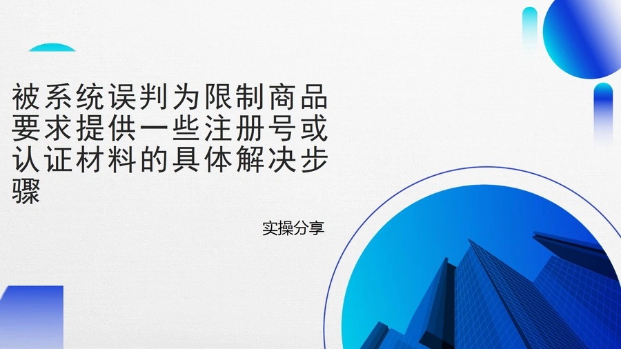 亚马逊误判限制商品申诉实操指南-4页