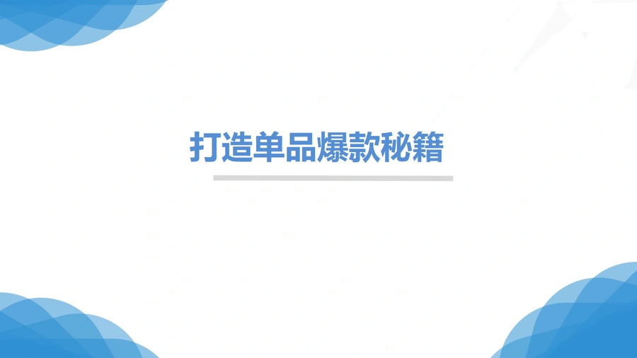 跨境电商爆款打造全流程指南-38页