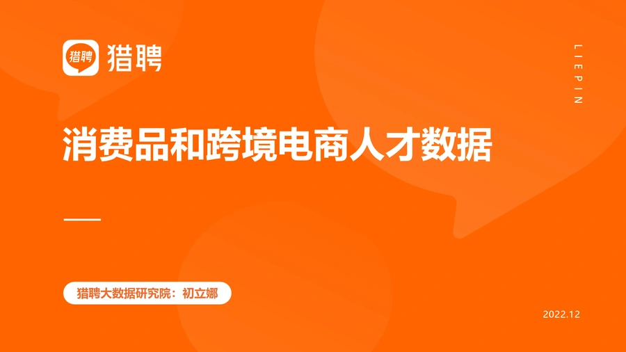 2023消费品和跨境电商人才数据报告-24页