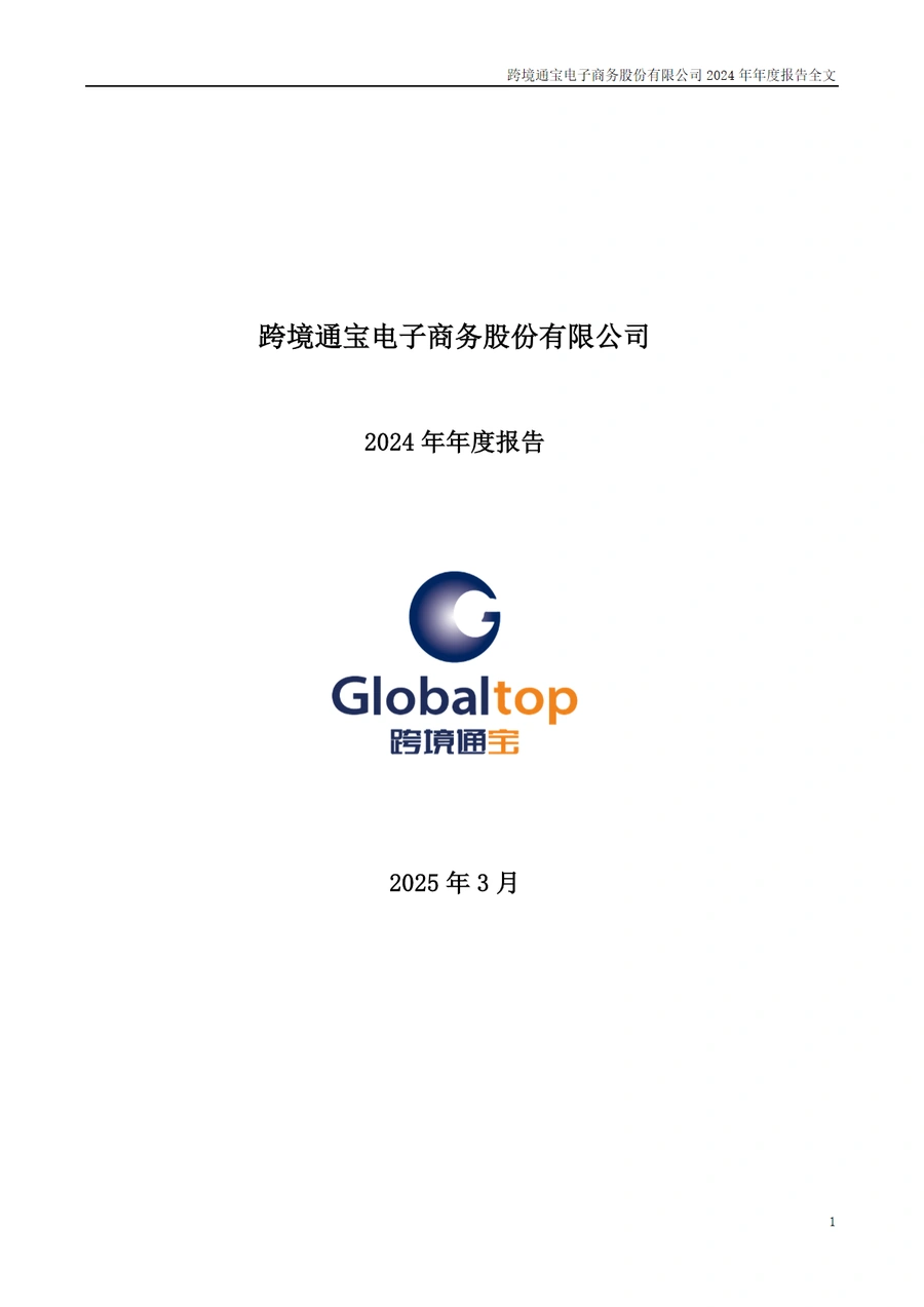 跨境通宝电子商务股份有限公司2024年年度报告-193页