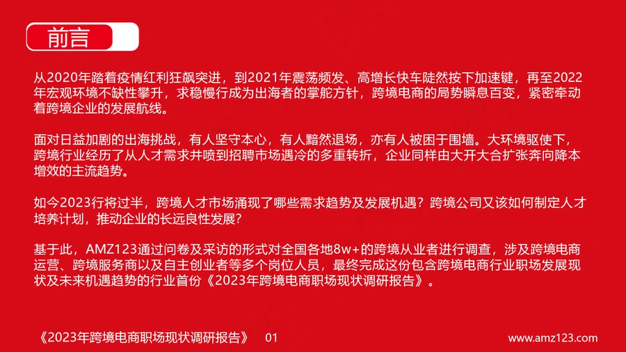 2023年跨境电商职场现状调研报告-文章简介图