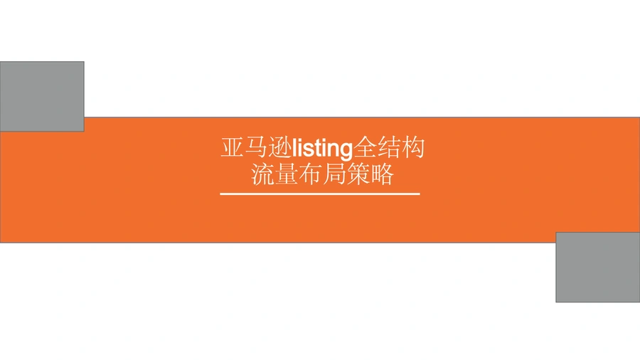 亚马逊Listing全结构流量布局策略-171页