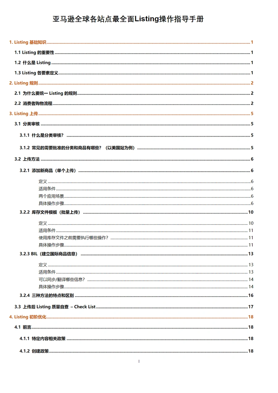 亚马逊全球各站点Listing操作指导手册-201页