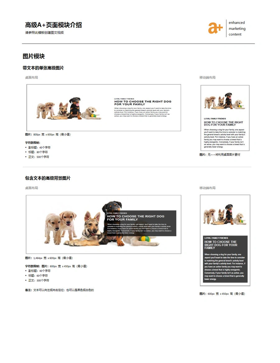 高级A+页面模块介绍-10页