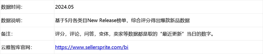 2024年5月亚马逊美国站爆款新品数据汇总-文章简介图