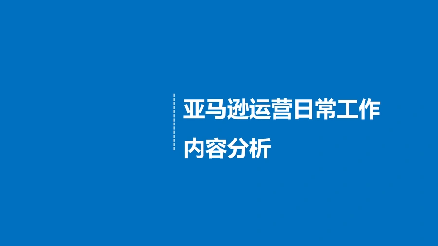 亚马逊运营日常工作内容分析-9页