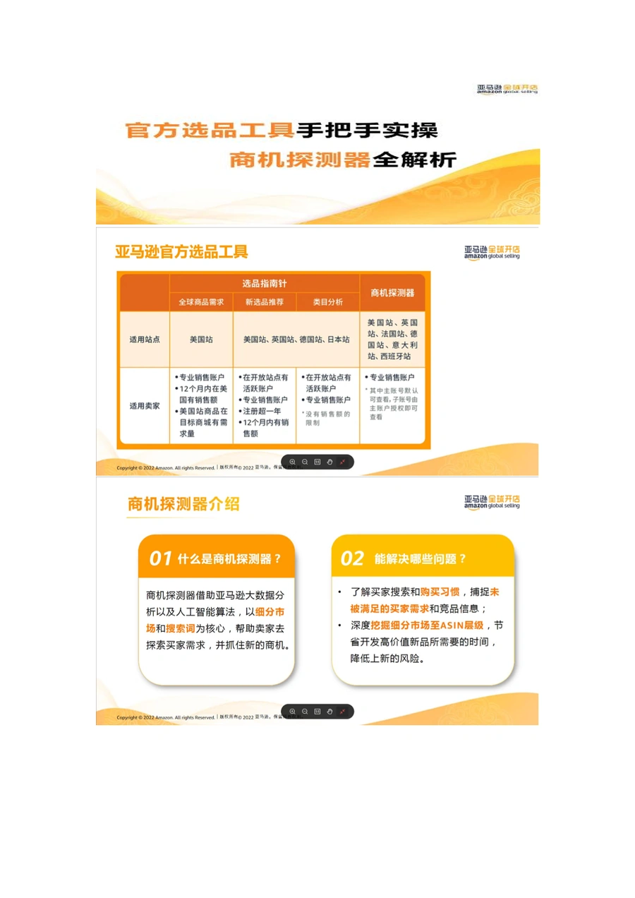 亚马逊官方选品工具商机探测器全解析-22页