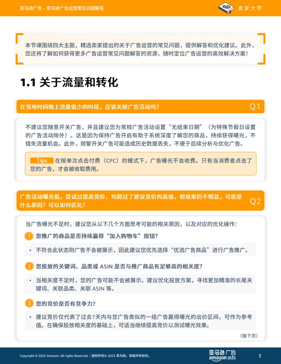 亚马逊广告运营常见问题解答与优化指南-文章简介图