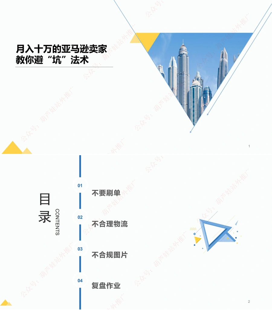 亚马逊卖家避坑指南：从月入十万的实战经验中学习-8页