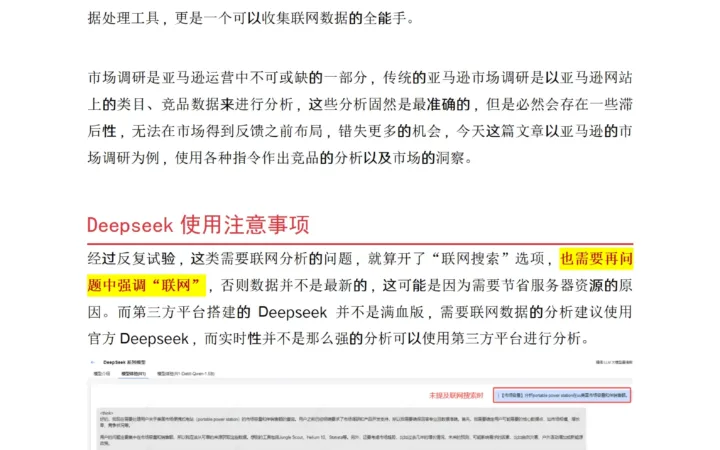 Deepseek亚马逊便携式电站市场调研与竞品分析指南-14页