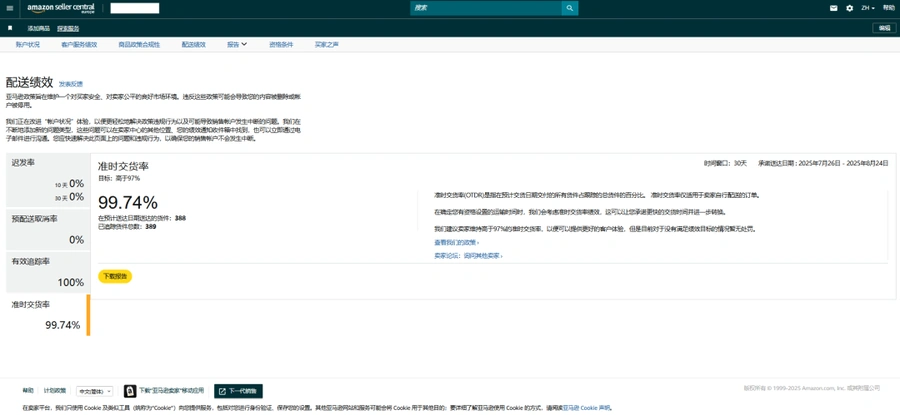 政策规则｜🔴高危！英国站自配送OTDR≥90%强制要求 2025年9月16日生效
