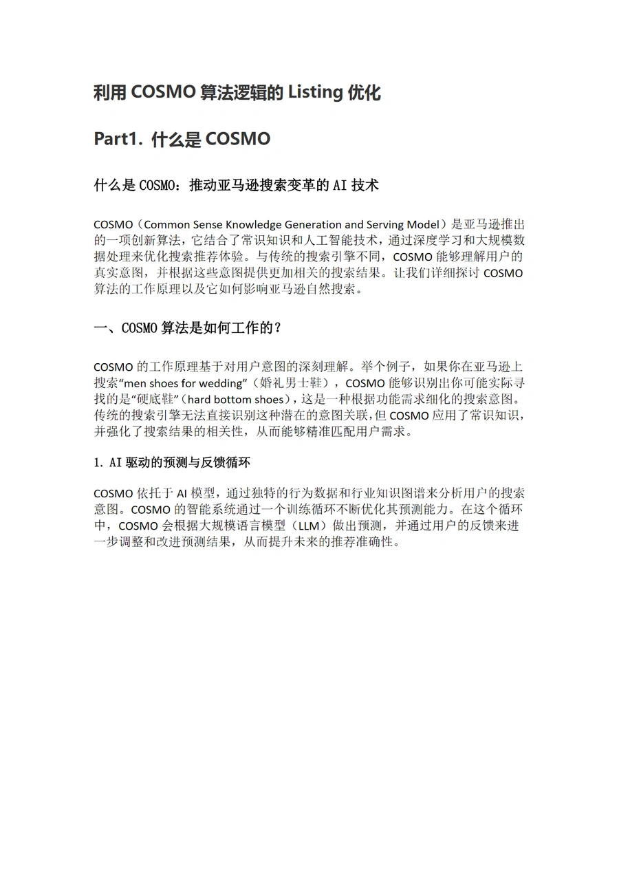 亚马逊COSMO算法与Rufus AI购物助手下的Listing优化策略-13页