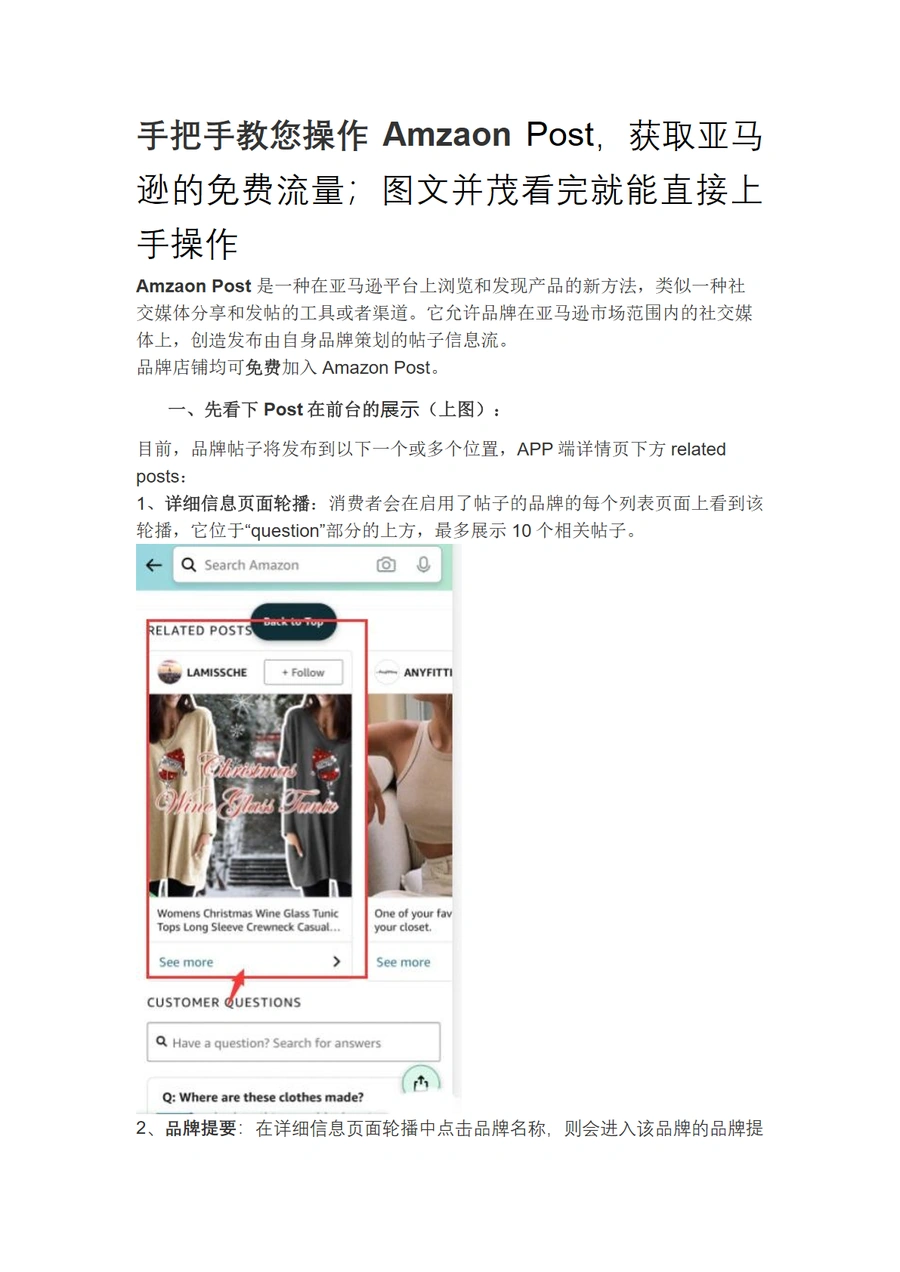 亚马逊Post免费流量获取操作指南-19页