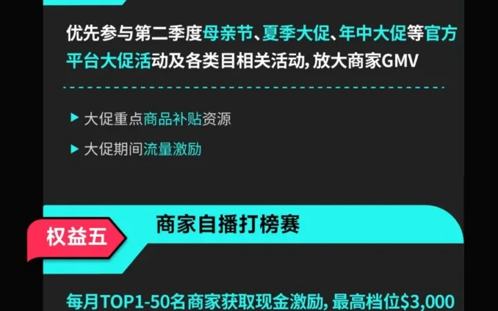 福利信息｜TikTok Shop美区跨境自运营第二季度入驻激励 最高获【14000美元】权益