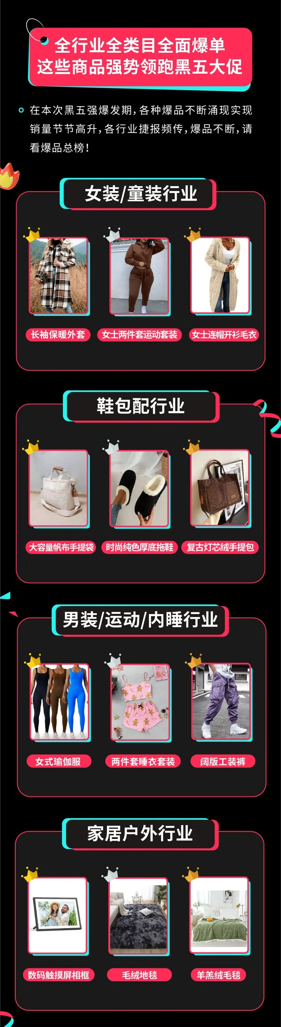 市场趋势｜TikTok Shop黑五战报：美英市场GMV暴涨【215%】【191%】，内容货架双驱动引爆万款商品