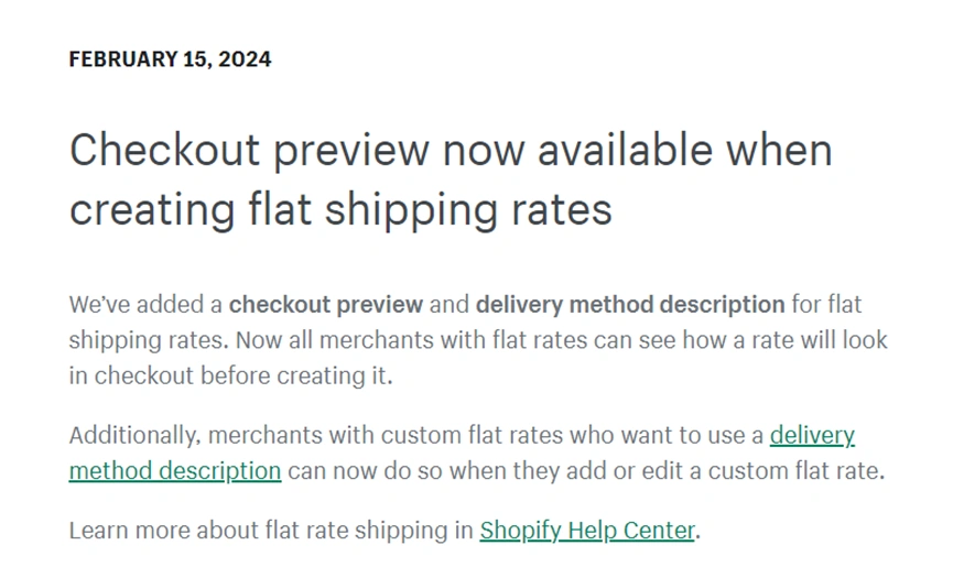 服务动态｜Shopify新增统一运费结账预览功能 减少运费摩擦 4月26日上线