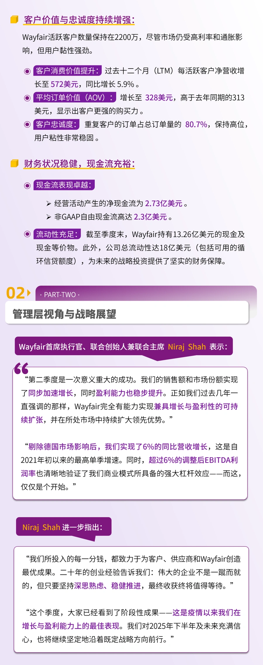 市场趋势｜Wayfair Q2营收32.7亿美元创4年最高增速 盈利能力大幅提升