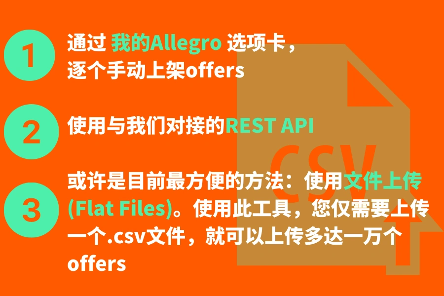 服务动态｜Allegro推出Flat Files功能 支持跨平台CSV文件直接上传 简化商品上架流程