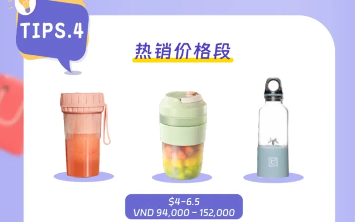 市场趋势｜东南亚白人饭饮食风潮带动便携榨汁机热销 越南小家电市场增长迅猛