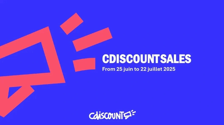 官方活动｜Cdiscount夏季大促6月25日开启 三轮降价+清仓期至7月22日