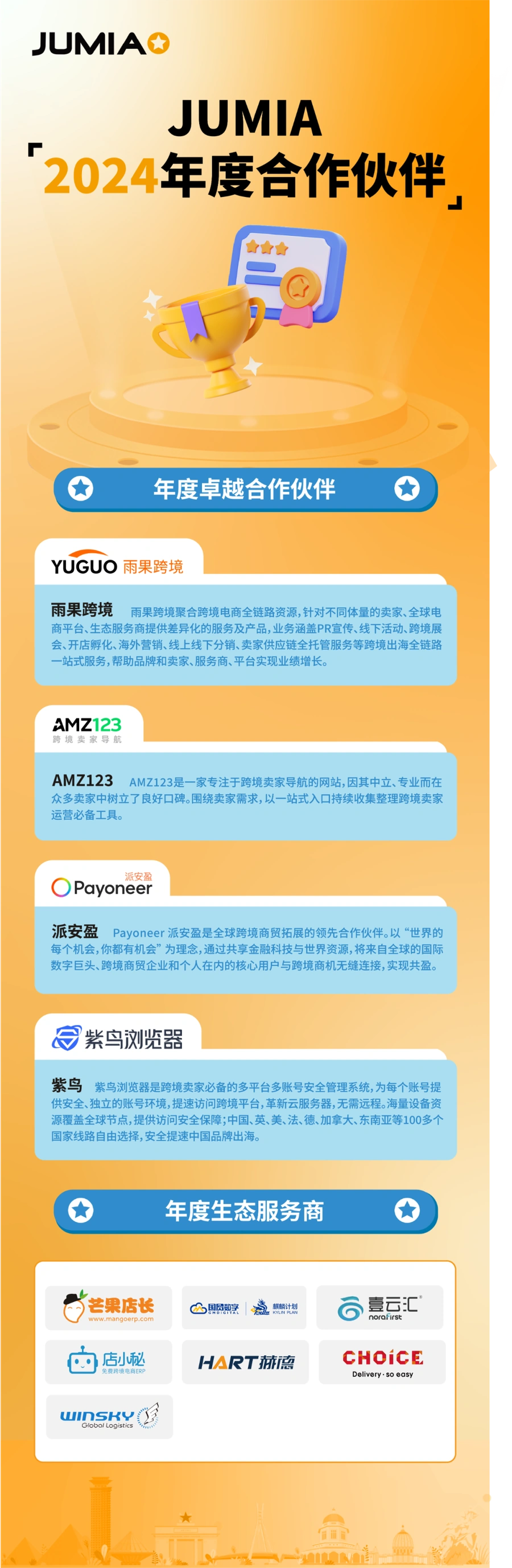 资料发布｜Jumia公布2024年度合作伙伴名单 聚焦非洲电商服务生态