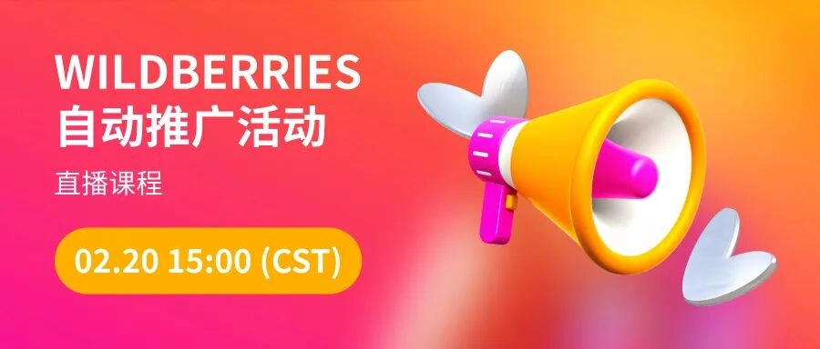 运营指导｜Wildberries自动推广活动设置技巧 2月20日直播课程