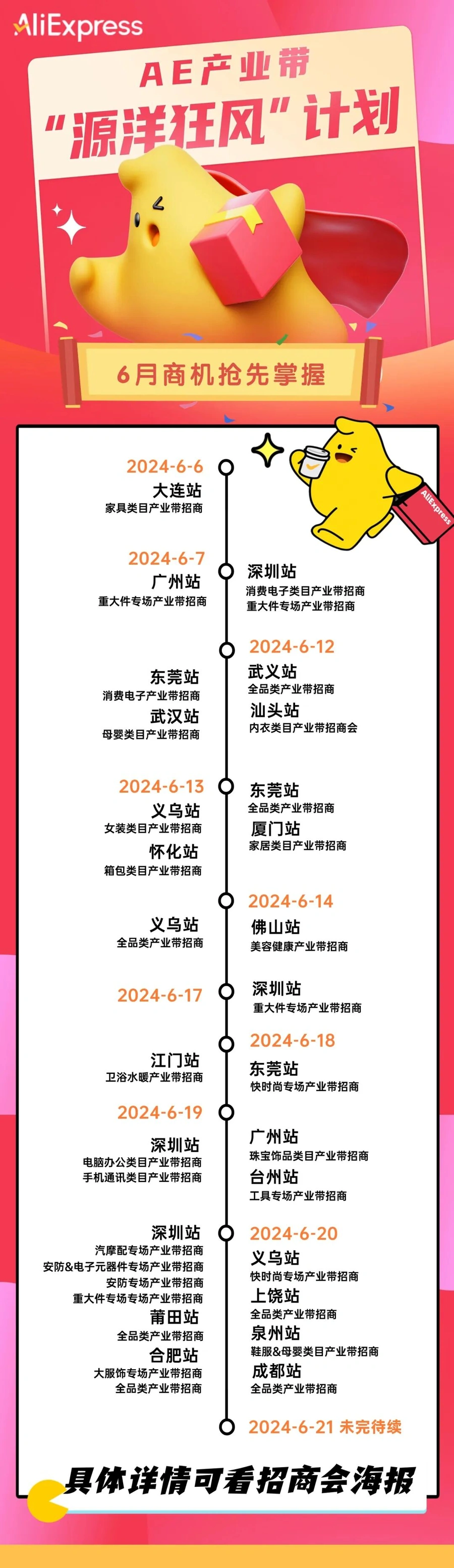 官方活动｜速卖通全国产业带招商会启动 6月多地线下对接