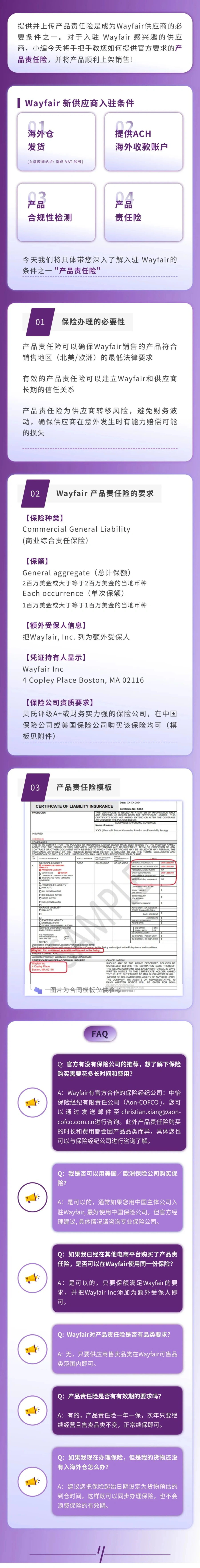 政策规则｜⚠️中危！Wayfair强制要求产品责任险 保额需达200万美元-文章封面图
